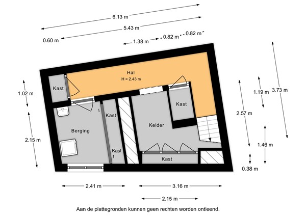 Floorplan - Jozef Israëlsplein 14, 2596 AT Den Haag